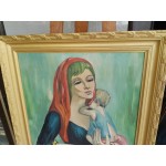 Средна картина масло на платно Испания, чудна рамка - 3646 - KA30